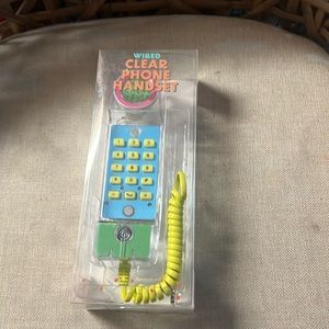 New Wired Clear Phone Handset NWB Unique